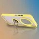Bizon Case Hybrid Ring Xiaomi Redmi 14C 4G / POCO C75 smoky with a yellow frame