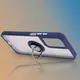 Bizon Case Hybrid Ring Motorola Moto G35 5G smoky with a navy blue frame