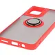 Bizon Case Hybrid Ring Motorola Moto G55 5G smoky with a red frame