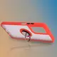 Bizon Case Hybrid Ring Motorola Moto G35 5G smoky with a red frame