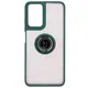 Bizon Case Hybrid Ring Motorola Moto G35 5G smoky with a dark green frame