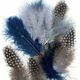 Vrige Fjer marabou mix 18stk petroleum nuancer 14002865 8716659090010
