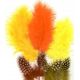 Vrige Fjer marabou mix 18stk petroleum nuancer 14002865 8716659090010