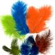 Vrige Fjer marabou mix 18stk petroleum nuancer 14002865 8716659090010