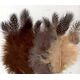 Vrige Fjer marabou mix 18stk petroleum nuancer 14002865 8716659090010