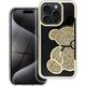 OEM Futerał TEDDY BEAR do IPHONE 15 Pro Max złoty
