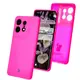 Bizon Soft Case Motorola Edge 50 Pro neon pink