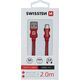 Καλώδιο Swissten Universalus Swissten Textile USB-C 3.1, 2.0 m, sidabrinės spalvos 5607975 8595217455351