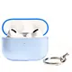 Bizon Case Headphone Clear Airpods Pro 2 clear-blue
