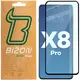 Bizon Glass Edge 3D Oppo Find X8 Pro black frame