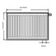 Kermi Grzejnik Therm X2 Profil-V 22 600x1100mm lewy FTV220601101L1K