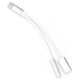Adapter USB USB-C - Jack 3.5mm + USB-C Biały  (3923)