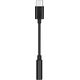 Adapter USB Partner Tele.com USB-C - Jack 3.5mm Czarny  (7EB1-6147B)
