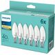 Philips Philips LED Lamp E14 4-pack candle     40W 2700K