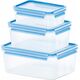 Emsa Emsa Food Clip&Close 508567 3p Σετ διάφανο/μπλε 6449906 4009049303376