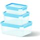 Emsa Emsa Food Clip&Close 508567 3p Σετ διάφανο/μπλε 6449906 4009049303376