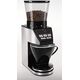 Młynek do kawy Melitta Melitta 1027-01 SST BK elektryczny młynek do kawy Calibra ze stożkowym młynkiem i wyświetlaczem LCD, a także zintegrowaną skalą, 39 ustawień mielenia, pojemność: 375 g, 160, czarny / stal nierdzewna