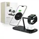 Tech-Protect QI15W-A45 3in1 Magnetic MagSafe Wireless Charger Black