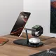 Tech-Protect QI15W-A45 3in1 Magnetic MagSafe Wireless Charger Black