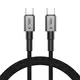 Tech-Protect Ultraboost DNA USB-C / USB-C Cable PD100W/5A 100cm Iron Grey