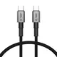 Tech-Protect Ultraboost DNA USB-C / USB-C Cable PD60W/3A 25cm Iron Grey