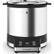WMF Kuchenka do gotowania ryżu WMF mini (220 W, z pudełkiem na lunch, parowcem, oszczędzająca miejsce, wewnętrzna doniczka z pokrywką na wynos (1,0 l)) cromargan mat