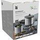 WMF Kuchenka do gotowania ryżu WMF mini (220 W, z pudełkiem na lunch, parowcem, oszczędzająca miejsce, wewnętrzna doniczka z pokrywką na wynos (1,0 l)) cromargan mat