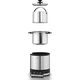 WMF Kuchenka do gotowania ryżu WMF mini (220 W, z pudełkiem na lunch, parowcem, oszczędzająca miejsce, wewnętrzna doniczka z pokrywką na wynos (1,0 l)) cromargan mat