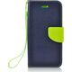 Kabura Fancy Book do SAMSUNG Galaxy J5 2016 granatowy / limonka