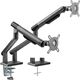 Alterzone Uchwyt biurkowy na 2 monitory 17" - 32" (ALZDARM17-32-G)