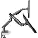 Alterzone Uchwyt biurkowy na 2 monitory 17" - 32" (ALZDARM17-32-G)