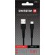 Kabel USB Swissten Swissten Basic Universāls Quick Charge 3.1 USB-C Datu un Uzlādes Kabelis 1m Melns