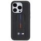Original Case APPLE IPHONE 15 PRO MAX BMW Hardcase Grip Stand Smooth & Perforated (BMHCP15XGSPPRK) black 3666339204594