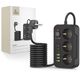 TECH-PROTECT PC3X6 POWER SOCKET 3 USB & 3 TYPE-C & 3 SOCKET 200CM BLACK 5906302310555