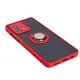 Bizon Case Hybrid Ring Motorola Moto G84 5G smoky with a red frame