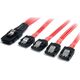StarTech SFF 8087 - SATA x4, 1m, Czerwony (SAS8087S4100)