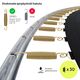Trampolina ogrodowa Zipro Jump Pro OUT z siatką zewnętrzną 4FT 127cm