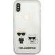 Karl Lagerfeld Karl Lagerfeld KLHCPXCKTR iPhone X/Xs hardcase Transparent Karl & Choupette