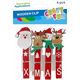 Dekoracja świąteczna Craft with Fun OZDOBA BN KLAMERKI MIX 4SZT/7CM CF PBH 12/144