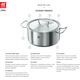 Zwilling Garnek ZWILLING wysoki z pokrywką 7 ltr uniwersalny