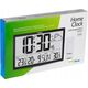 GreenBlue Zegar ścienny LCD bardzo duży GreenBlue GB218 temperatura, data