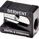 Derwent Pastel/charcoal pencil sharpener plast. Special spidser til pastel/kul blyanter