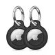 Tech-Protect Rough Apple Airtag Black [2 PACK]