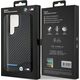 BMW BMW Leather Carbon Blue Line - Etui Samsung Galaxy S24 Ultra (czarny)
