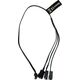 Alphacool Alphacool Digital RGB LED Y-Kabel 3-fach με JST-Stecker, μαύρο - 30cm 13930946 4250197186018