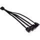 Alphacool Alphacool Y-Splitter aRGB 3-Pin auf 4x 3-Pin 15cm - μαύρο 13938891 4250197187107