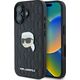 Karl Lagerfeld Karl Lagerfeld KLHCP16SPGKLKIPK iPhone 16 6.1" czarny/black hardcase Monogram Karl Head Pin