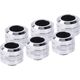 Alphacool Alphacool Eiszapfen Pro Anschluss 16mm Hardtube Fitting G1/4, 6-Pack - chrome 13931361 4250197174763