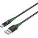 Καλώδιο USB MicroConnect Μικροσύνδεση MC-SMART USB-A-C-01 Καλώδιο USB USB 2.0 1 m USB A USB C Μαύρο, πράσινο 13920585 5715063388242