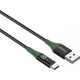 Καλώδιο USB MicroConnect Μικροσύνδεση MC-SMART USB-A-C-01 Καλώδιο USB USB 2.0 1 m USB A USB C Μαύρο, πράσινο 13920585 5715063388242